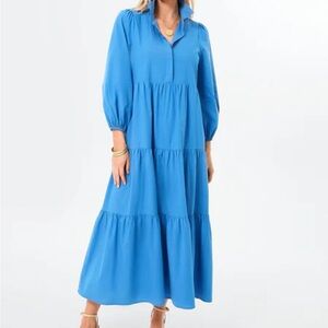 Pomandor Place Cyprus Mabel Blue Maxi Dress